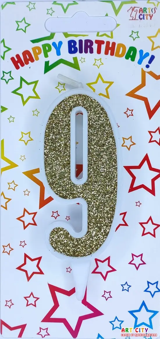 Свічка Біле Золото 9
