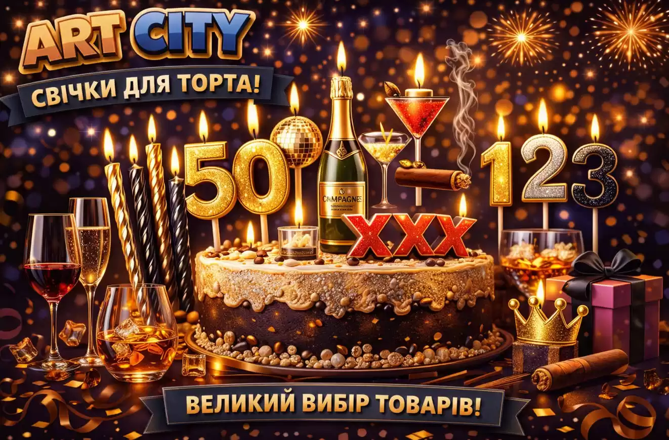 Декоративні свічки оптом у магазині «ART CITY»